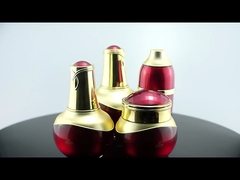 50g 50ml 120ml Luxus Kosmetik Verpackung Rotglas Acryl Lotion Essenz Gesichtscreme Glas