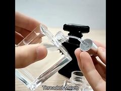 Glasnebel Spray 30 ml 50 ml Luxus schwarze leere Quadratparfümflasche