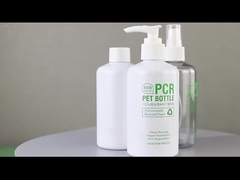 100% PCR Recycling PET HDPE Material Shampoo Duschgel Flasche Konditioner Glas